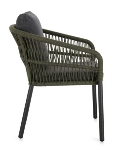 Discount Bizzotto SEDIA C-BR C-C GALDANA ANTRACITE/VERDE