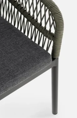 Discount Bizzotto SEDIA C-BR C-C GALDANA ANTRACITE/VERDE