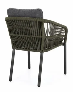 Discount Bizzotto SEDIA C-BR C-C GALDANA ANTRACITE/VERDE