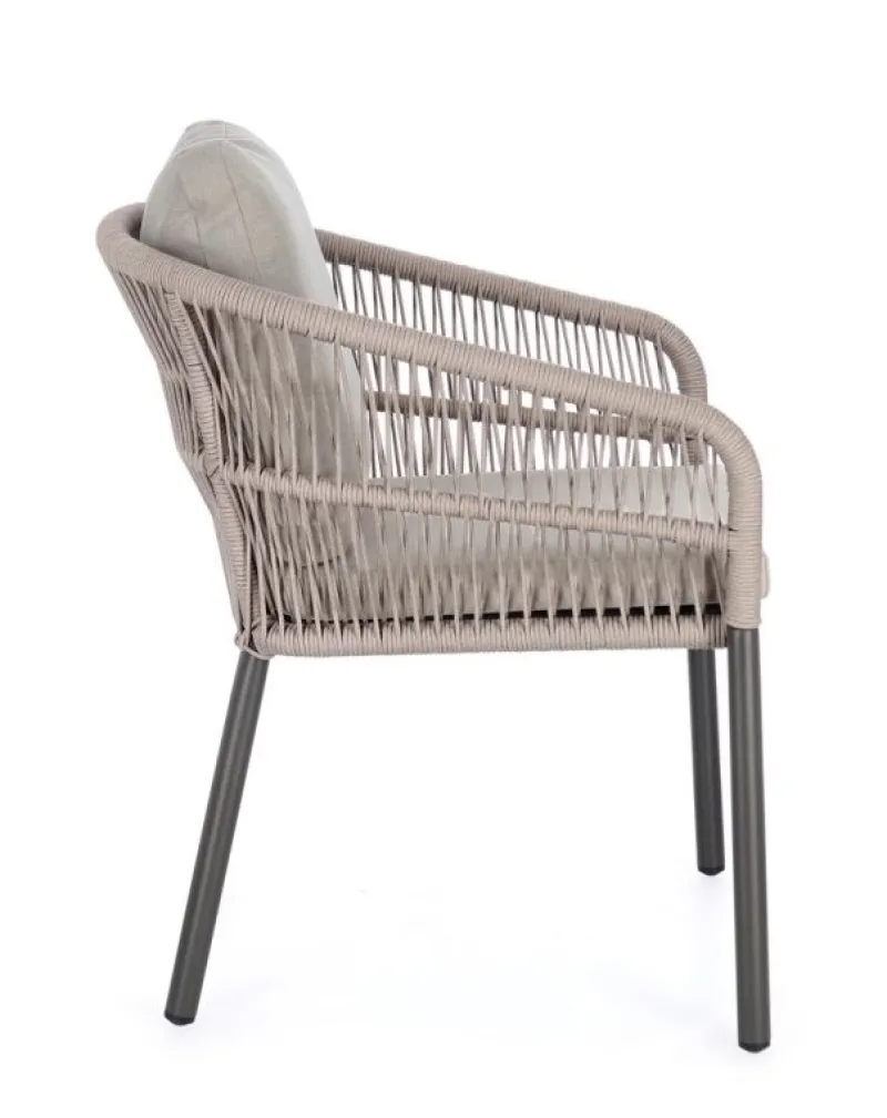 Hot Bizzotto SEDIA C-BR C-C GALDANA ANTRACITE/KHAKI