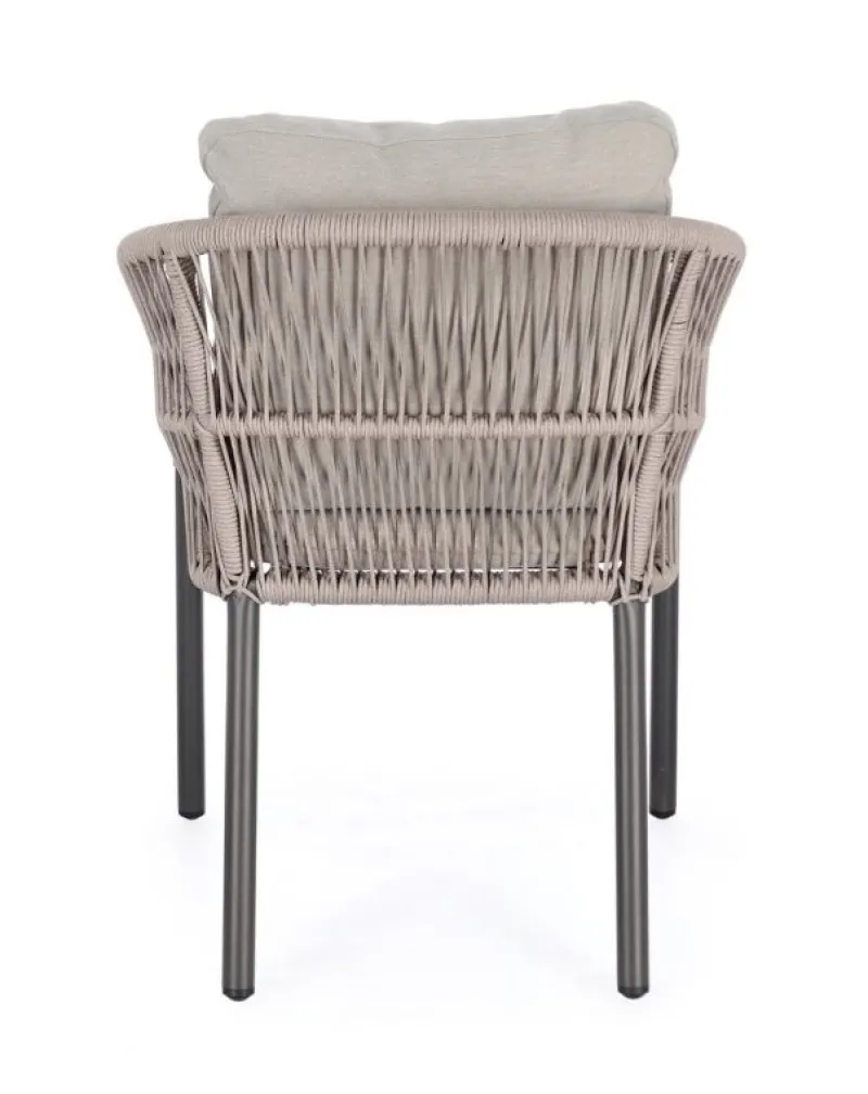 Discount Bizzotto SEDIA C-BR C-C GALDANA ANTRACITE/KHAKI