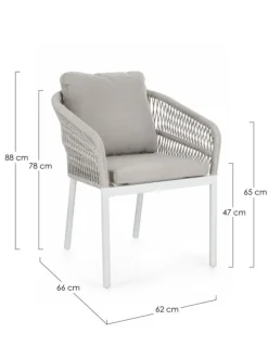 Hot Bizzotto SEDIA C-BR C-C GALDANA BIANCO