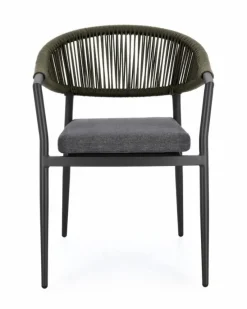 Outlet Bizzotto SEDIA C-BR C-C MILLOR ANTRACITE/VERDE