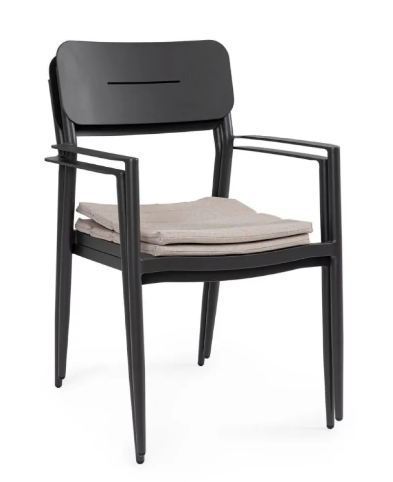 Clearance Bizzotto SEDIA C-BR C-C NEBULA ANTRACITE YK13