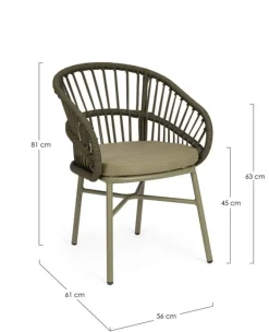 Outlet Bizzotto SEDIA C-BR C-C ODIVELAS VERDE