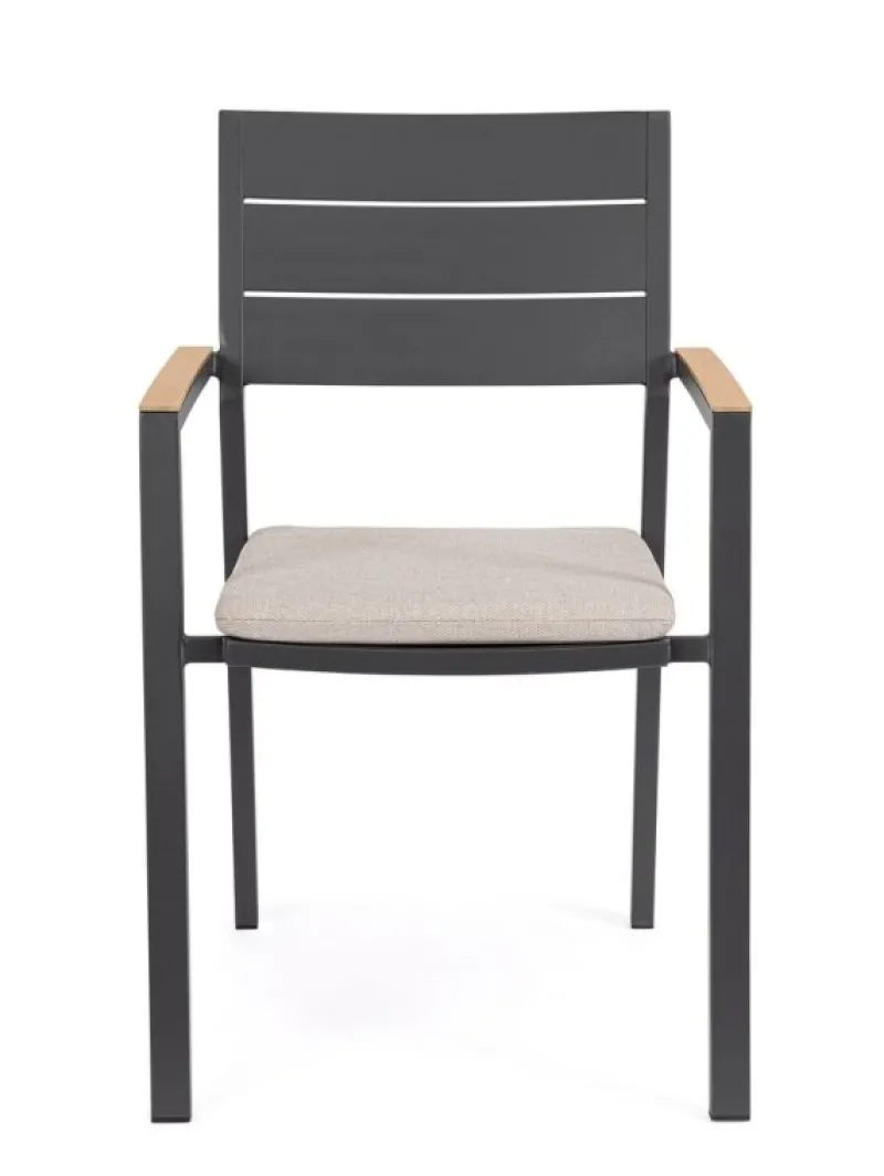 New Bizzotto SEDIA C-BR C-C ZELMAR ANTRACITE YK13