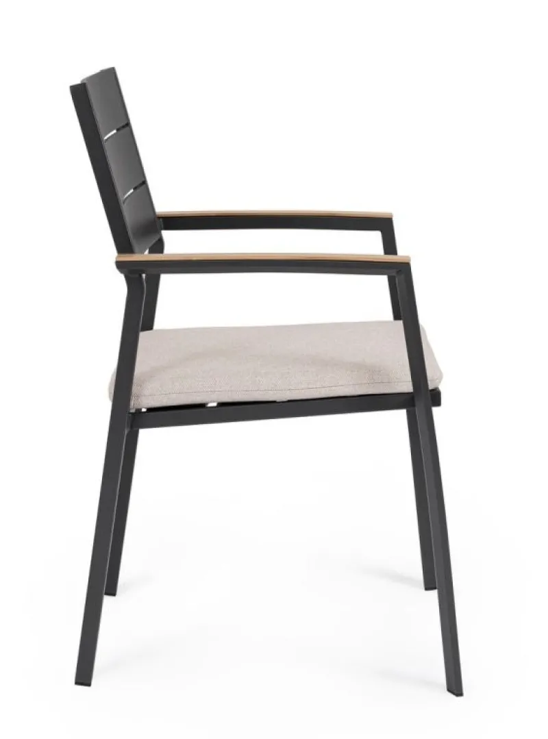 New Bizzotto SEDIA C-BR C-C ZELMAR ANTRACITE YK13