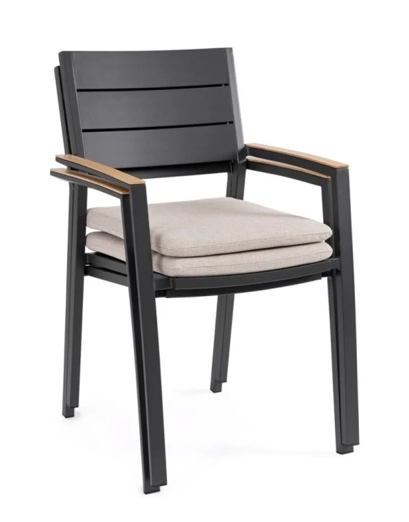 New Bizzotto SEDIA C-BR C-C ZELMAR ANTRACITE YK13