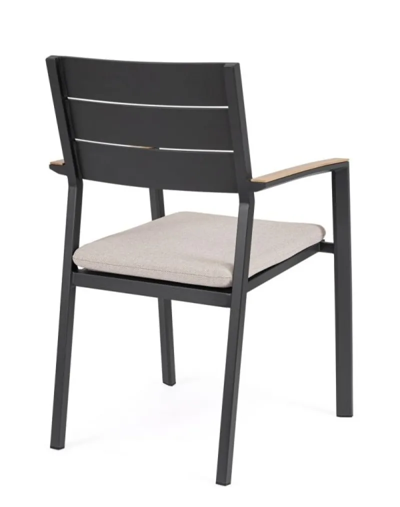 New Bizzotto SEDIA C-BR C-C ZELMAR ANTRACITE YK13