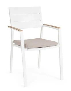 Outlet Bizzotto SEDIA C-BR C-C ZELMAR BIANCO YK11