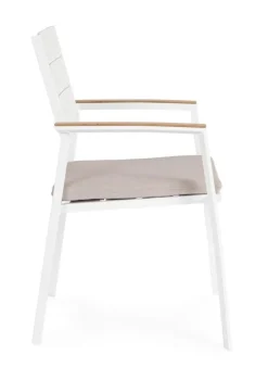 Outlet Bizzotto SEDIA C-BR C-C ZELMAR BIANCO YK11