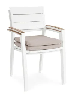 Outlet Bizzotto SEDIA C-BR C-C ZELMAR BIANCO YK11