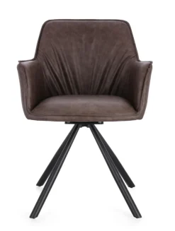 Clearance Bizzotto SEDIA C-BR GIREV.BREVAL MARRONE SCURO