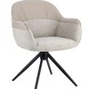 Sale Bizzotto SEDIA C-BR GIREVOLE ISOTTA BEIGE