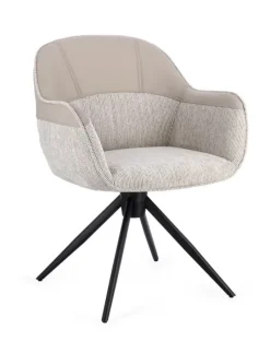 Sale Bizzotto SEDIA C-BR GIREVOLE ISOTTA BEIGE