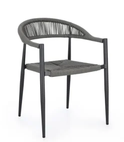 Clearance Bizzotto SEDIA C-BR JANDIA ANTRACITE/GRIGIO