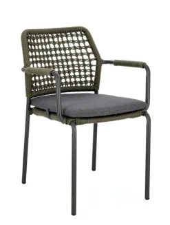 Clearance Bizzotto SEDIA C-BR RAJADA ANTRACITE/VERDE