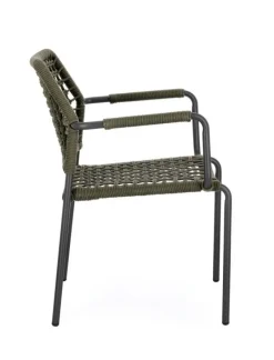 Clearance Bizzotto SEDIA C-BR RAJADA ANTRACITE/VERDE