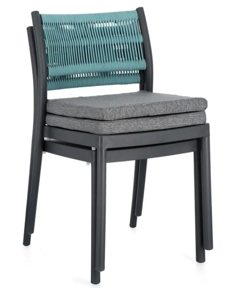 Best Bizzotto SEDIA C-C ALVIN ANTRACITE/AVIO