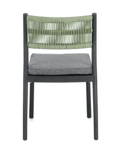 Discount Bizzotto SEDIA C-C ALVIN ANTRACITE/VERDE