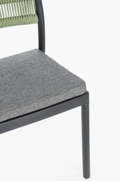 Discount Bizzotto SEDIA C-C ALVIN ANTRACITE/VERDE