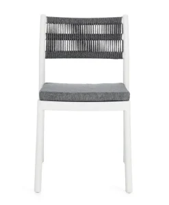 Discount Bizzotto SEDIA C-C ALVIN BIANCO/GRIGIO SCURO