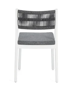 Discount Bizzotto SEDIA C-C ALVIN BIANCO/GRIGIO SCURO