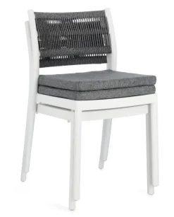 Discount Bizzotto SEDIA C-C ALVIN BIANCO/GRIGIO SCURO
