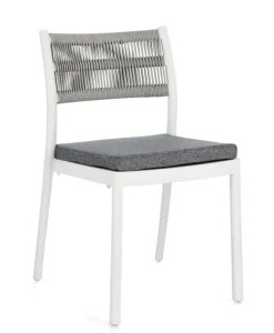 New Bizzotto SEDIA C-C ALVIN BIANCO/GRIGIO CHIARO