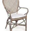 Clearance Bizzotto SEDIA CON BRACCIOLI IN FIBRE NATURALI - EDELINA