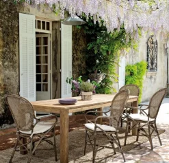 Clearance Bizzotto SEDIA CON BRACCIOLI IN FIBRE NATURALI - EDELINA