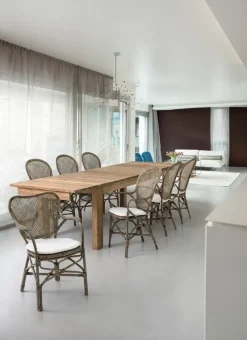 Clearance Bizzotto SEDIA CON BRACCIOLI IN FIBRE NATURALI - EDELINA