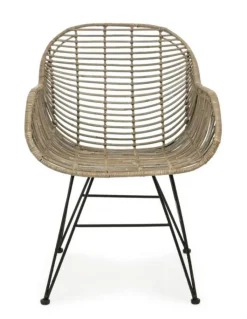 Hot Bizzotto SEDIA CON BRACCIOLI IN FIBRE NATURALI - RAQUEL