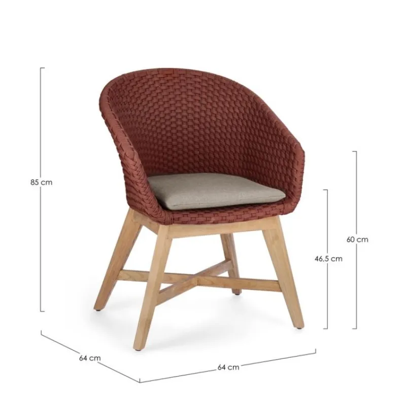 Online Bizzotto SEDIA CON BRACCIOLO SCARLET - COACHELLA