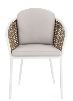 Sale Bizzotto SEDIA CON CUSCINO BIANCO YK11 - MARIBELA