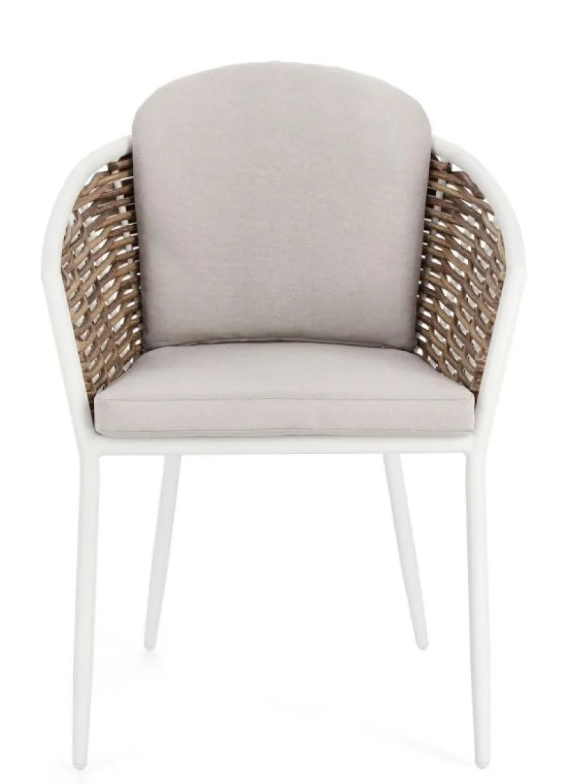 Sale Bizzotto SEDIA CON CUSCINO BIANCO YK11 - MARIBELA
