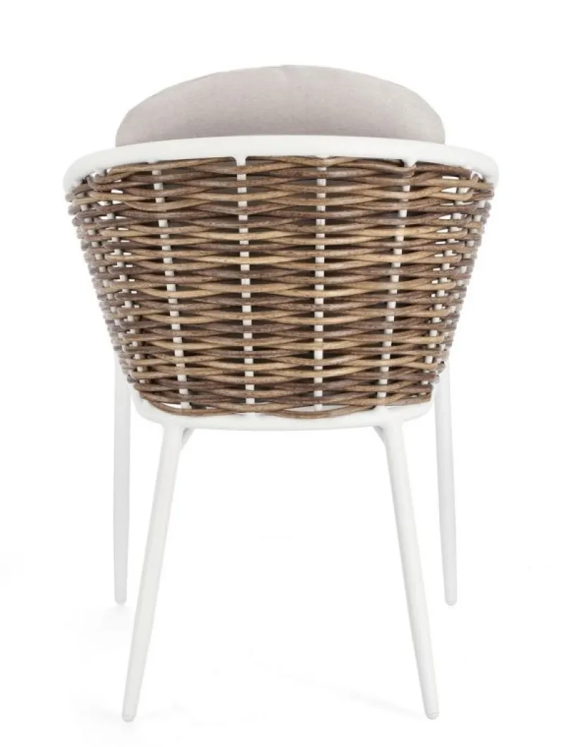 Sale Bizzotto SEDIA CON CUSCINO BIANCO YK11 - MARIBELA