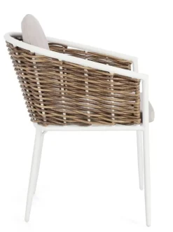 Sale Bizzotto SEDIA CON CUSCINO BIANCO YK11 - MARIBELA
