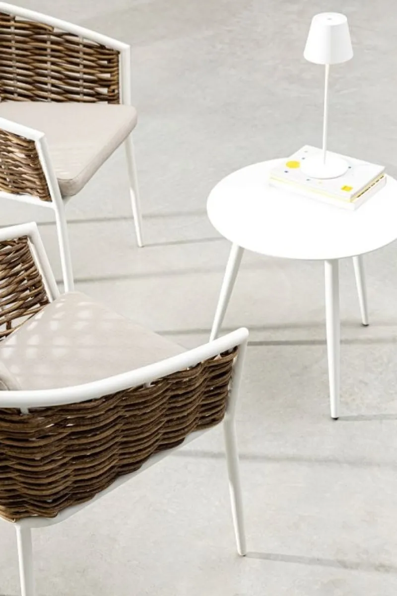 Sale Bizzotto SEDIA CON CUSCINO BIANCO YK11 - MARIBELA