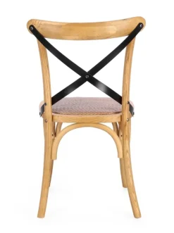 Discount Bizzotto SEDIA CROSS METAL NATURALE
