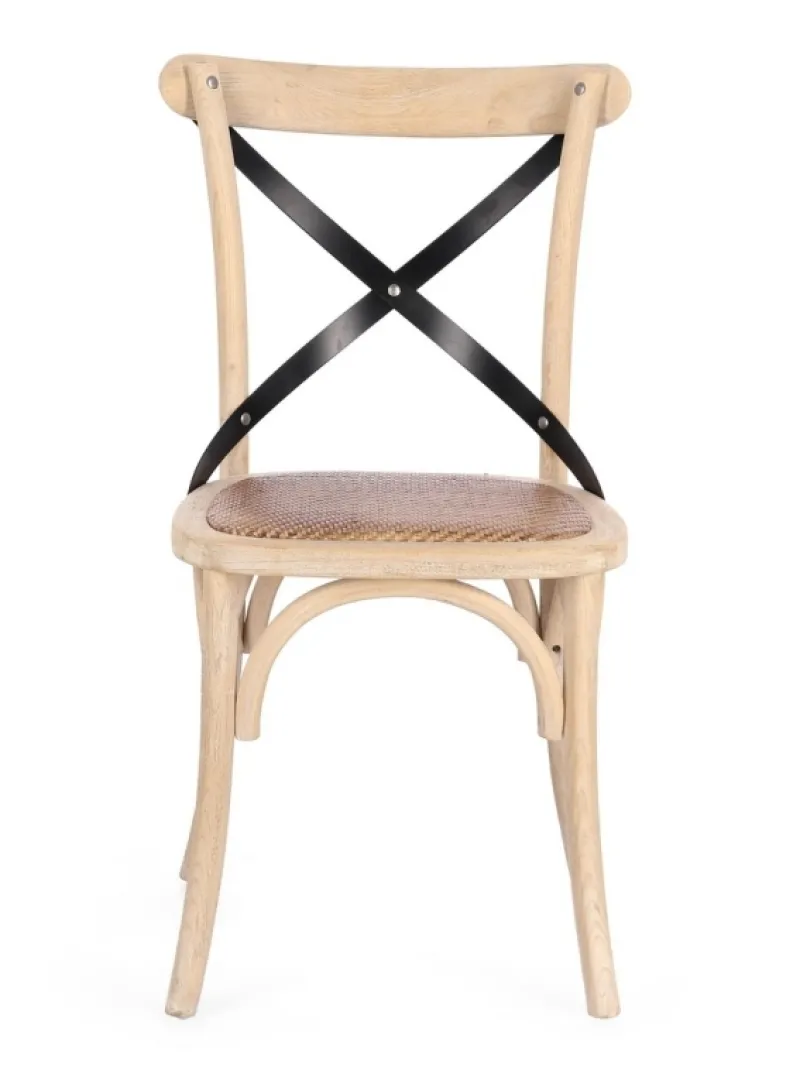 Clearance Bizzotto SEDIA CROSS METAL W.WASH