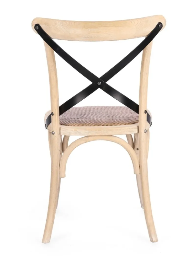 Clearance Bizzotto SEDIA CROSS METAL W.WASH