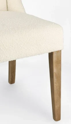 Hot Bizzotto SEDIA EFFETTO BOUCLE' NATURALE - COLUMBIA