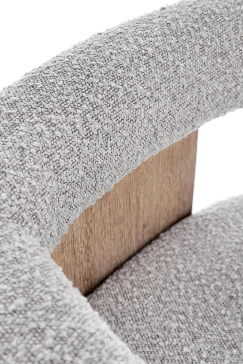 Best Bizzotto SEDIA EFFETTO BOUCLE' NATURALE GRIGIO - AGAPE