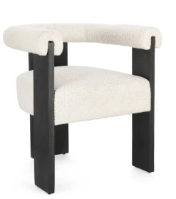 Hot Bizzotto SEDIA EFFETTO BOUCLE' NERO NATURALE - AGAPE