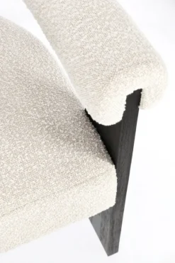 Hot Bizzotto SEDIA EFFETTO BOUCLE' NERO NATURALE - AGAPE