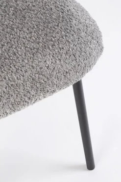 Bizzotto SEDIA EFFETTO BOUCLE' GRIGIO CHIARO - LUDMILLA