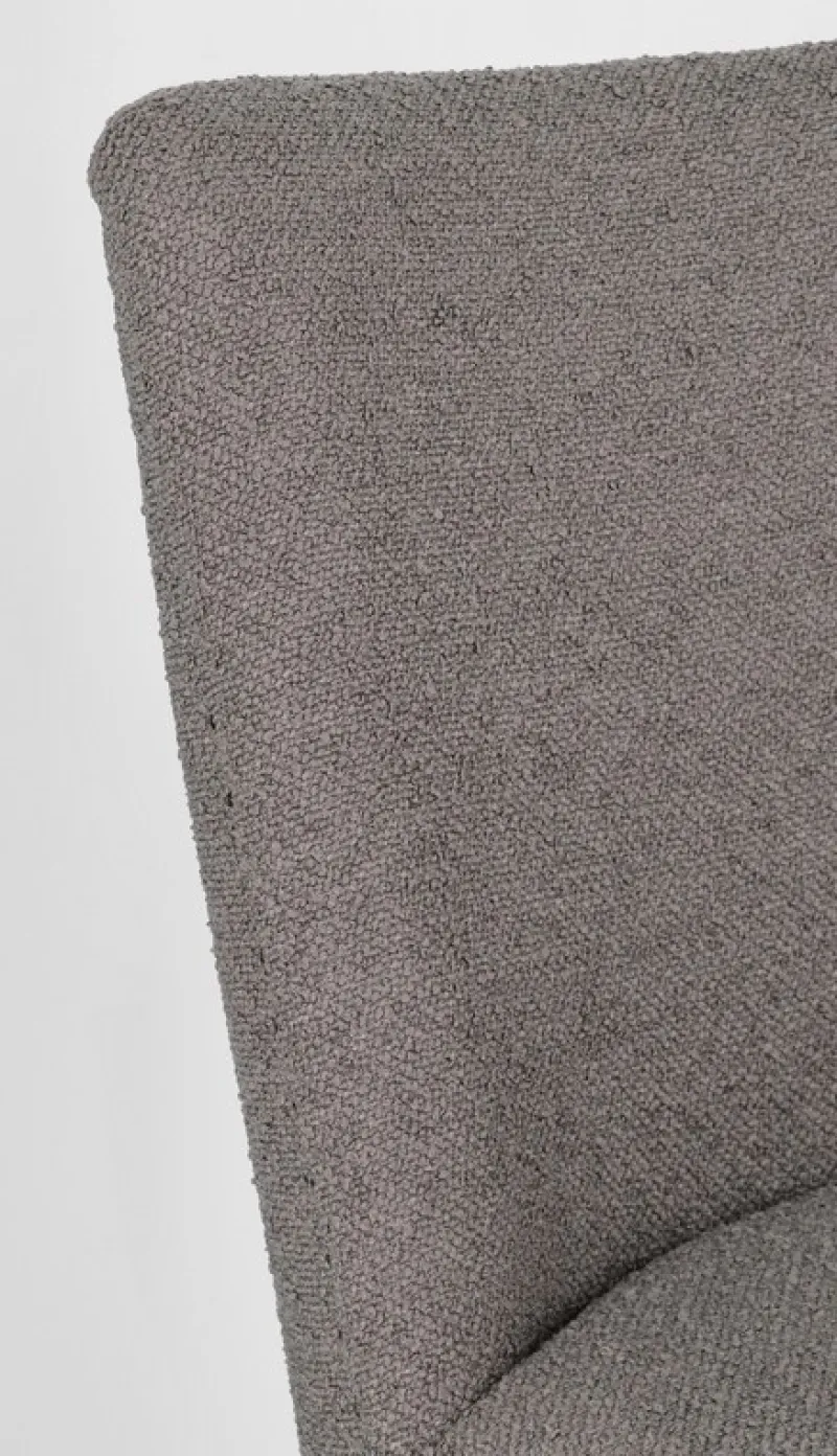 Best Bizzotto SEDIA EFFETTO BOUCLE' GRIGIO - BEATRIZ