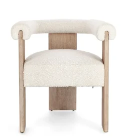 Bizzotto SEDIA EFFETTO BOUCLE' NATURALE - AGAPE