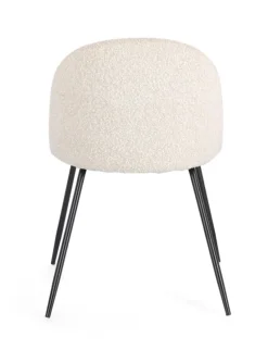 Online Bizzotto SEDIA EFFETTO BOUCLE' NERO/AVORIO- TANYA